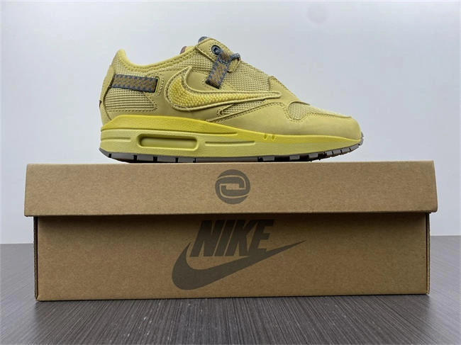 FS CHEAP Nike Air Max 1 Travis Scott Cactus Jack Saturn Gold Soft 5199