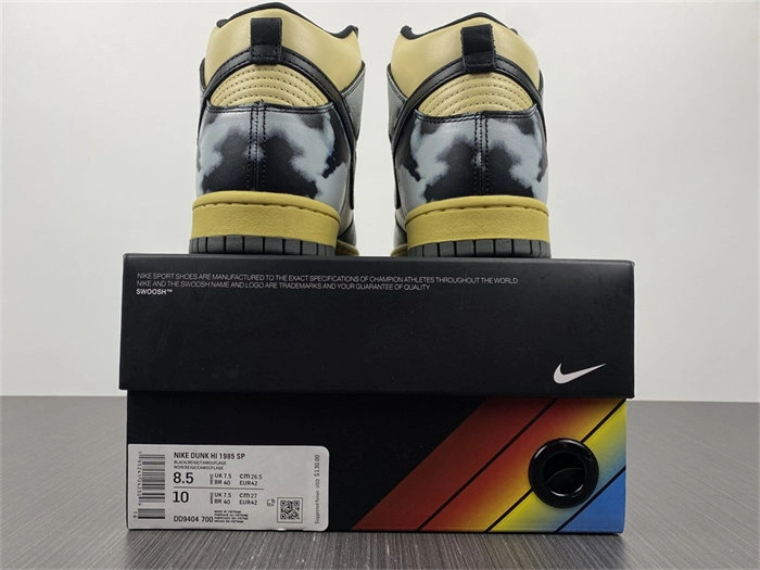 Tony Luxuries Elegant Nike Dunk High 1985 Black Acid Wash DD9404- 4780