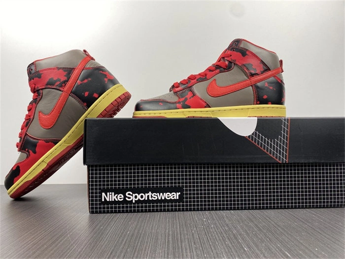 Cheap Palace Nike Dunk High 1985 Red Acid Wash DD9404- Seasonal 4779