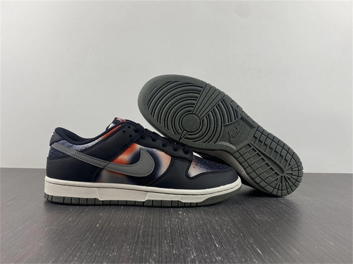 Cheap Popular Nike Dunk Low Graffiti Black Red DM0108- 4732