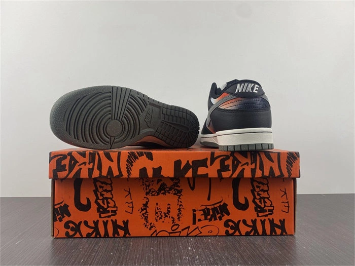 Cheap Popular Nike Dunk Low Graffiti Black Red DM0108- 4732