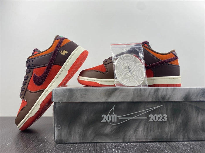 Rep TBK Nike Dunk Low Retro PRM Year of the Rabbit Light Crimson FD4203- EyeCatching 4630