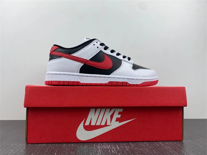 Rep TBK Nike Dunk Low Retro White Black University Red FD9762- SmoothTexture 4638