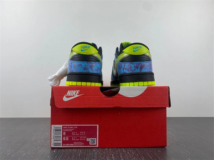 Nike Dunk Low SE Acid Wash Baltic Blue Volt DV1694- Breathable 4648