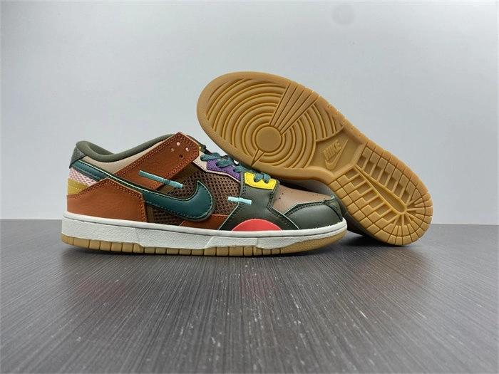 Cheap Bold Nike Dunk Low Scrap Archeo Brown DB0500- 4827