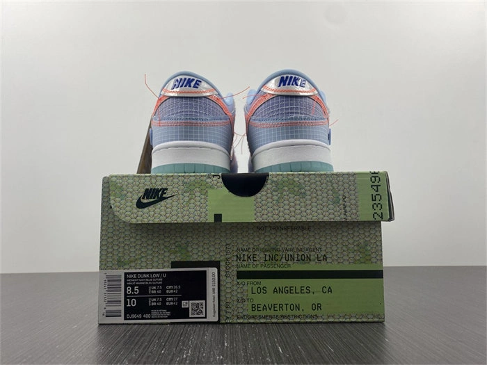 Nike Dunk Low Union Passport Pack Argon DJ9649- OdorResistant 4738