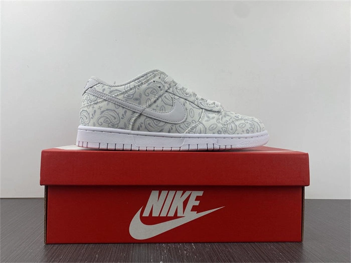 Reps TBK Nike Dunk Low White Paisley DJ9955- FastDry 4733