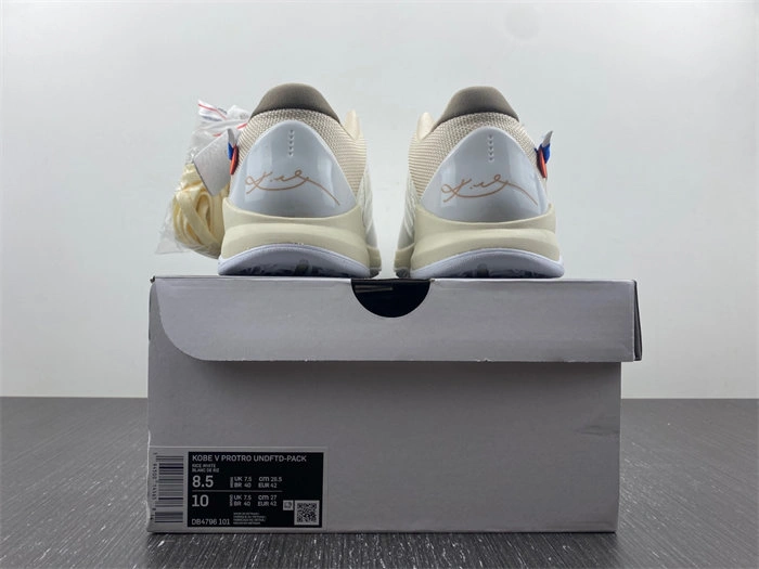 One Kick Nike Kobe 5 Protro Undefeated What If White DB4796- Seasonal 4993