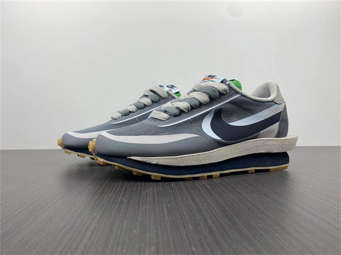 Cheap Popular Nike LD Waffle sacai CLOT Kiss of Death 2 Cool Grey 5227