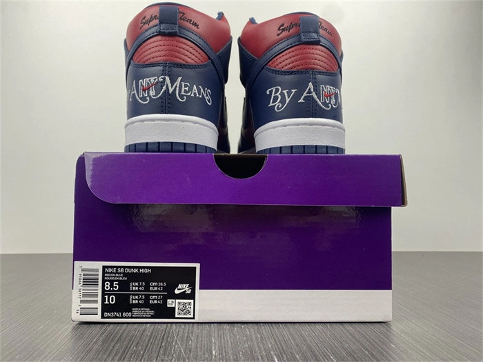 Tony Luxuries FastDry Nike SB Dunk High Supreme By Any Means Navy DN3741- 4721