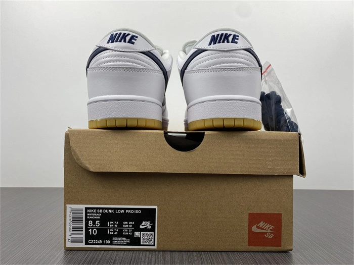 Cheap Nike SB Dunk Low Orange Label White Navy CZ2249- Casual 4836