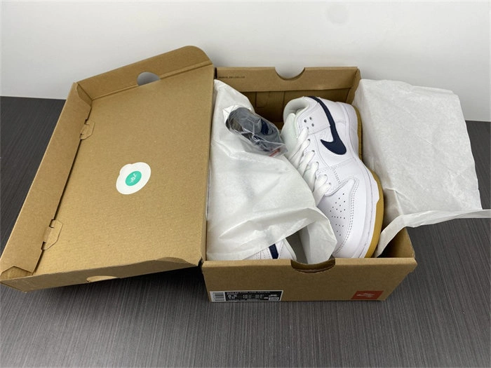 Cheap Nike SB Dunk Low Orange Label White Navy CZ2249- Casual 4836