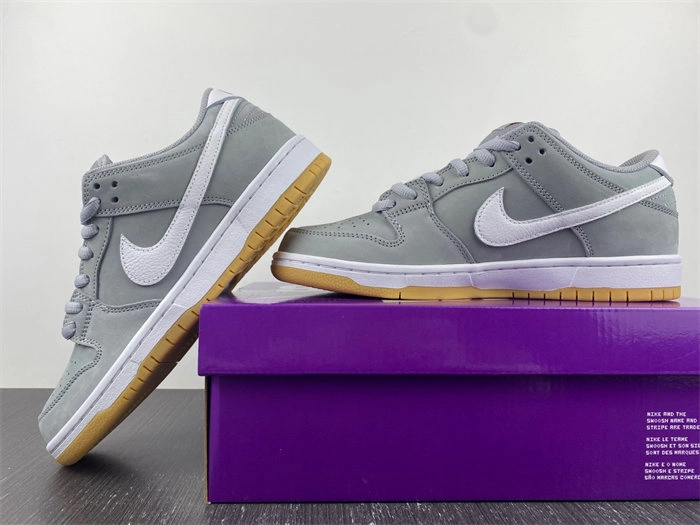 Neat Nike SB Dunk Low Pro ISO Orange Label Wolf Grey Gum DV5464- 4654