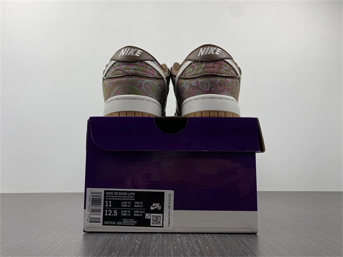 Tony Luxuries ModernLook Nike SB Dunk Low Pro Paisley Brown DH7534- 4754