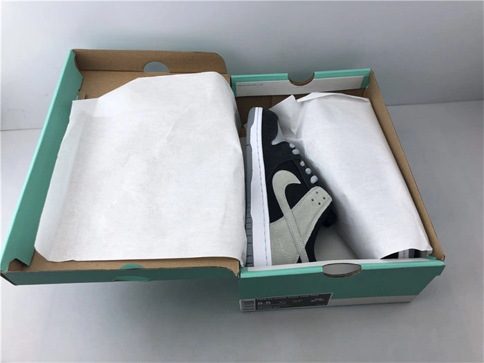 Cheap Stretchable Nike SB Zoom Dunk Low Pro Black Wolf Grey White 854866- 4941