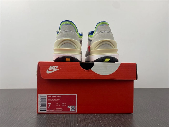 Bmlin Shoes Nike Waffle One Coconut Milk Crimson Royal Lightweight 5223