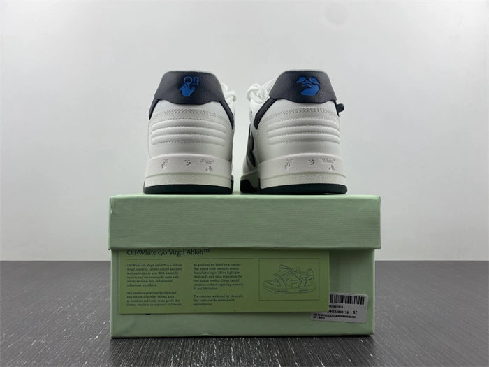 Cheap OFF-WHITE Out Of Office OOO 30 MM Low Tops Black White Blue OMIA189C99LEA GoAnywhere 3113
