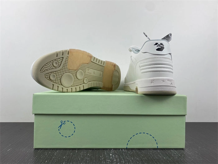 Rep MAX OFF-WHITE Out Of Office OOO Low Tops For Walking White Black OMIA189R21LEA EyeCatching 3125