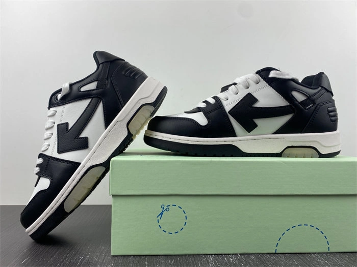 Repladies REP OFF-WHITE Out Of Office OOO Low Tops White Black White OMIA189C99LEA GoodFit 3108