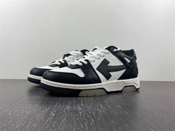 Repladies REP OFF-WHITE Out Of Office OOO Low Tops White Black White OMIA189C99LEA GoodFit 3108