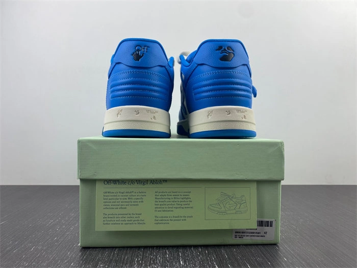 FS CHEAP FastDry OFF-WHITE Out Of Office OOO Low Tops White Blue OMIA189F22LEA 3114
