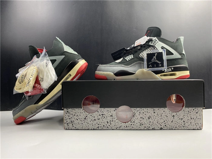 Cheap Seasonal OFF-WHITE x Air Jordan 4 CV9388- 5045