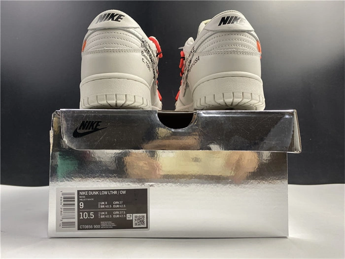 OdorResistant Off-White x Nike Dunk Low CT0856- 4897
