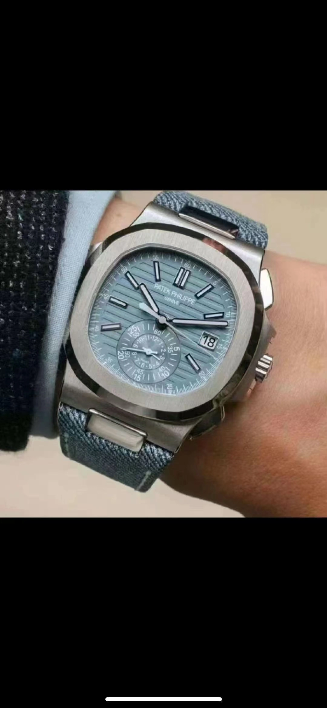 Cheap Palace Lightweight Patek Philippe 3K 5980 new denim noodles 5862
