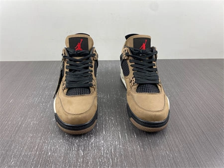 Cheap Palace Travis Scott x Air Jordan 4 Retro Brown  AJ4- ZeroBulk 3936