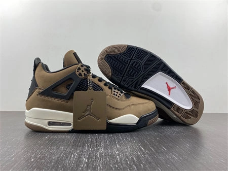 Cheap Palace Travis Scott x Air Jordan 4 Retro Brown  AJ4- ZeroBulk 3936