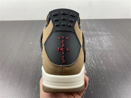 Cheap Palace Travis Scott x Air Jordan 4 Retro Brown  AJ4- ZeroBulk 3936