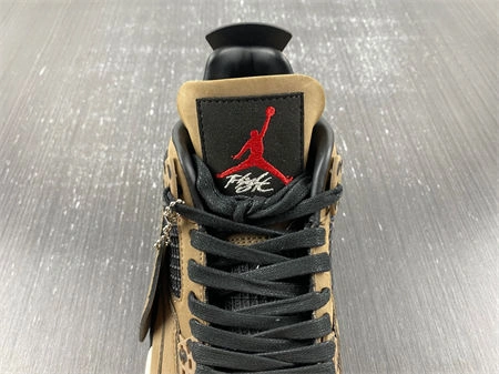 Cheap Palace Travis Scott x Air Jordan 4 Retro Brown  AJ4- ZeroBulk 3936