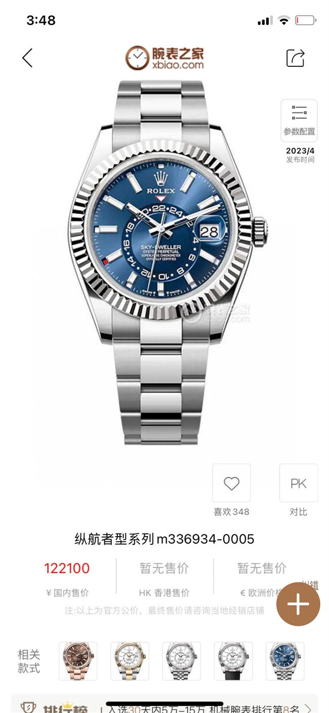 HYPE SunProtective ZF Rolex Skywalker Sky Dweller 5865