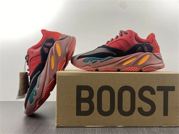 Minimalist adidas Yeezy Boost 700 Hi-Res Red HQ 5522