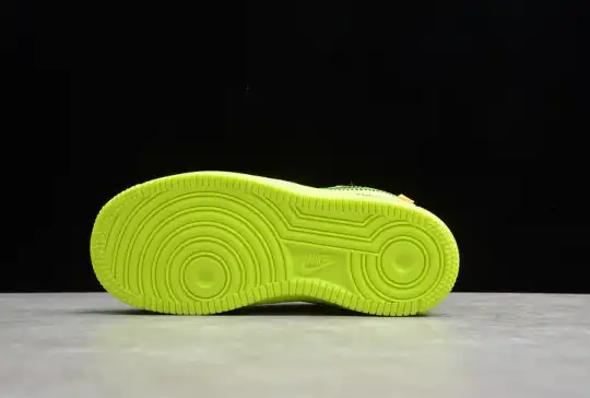 Air Force 1 TD x Off White VOLT HYPER JADE CONE Toddler BV0853-700