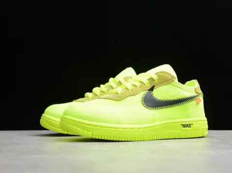 Air Force 1 TD x Off White VOLT HYPER JADE CONE Toddler BV0853-700