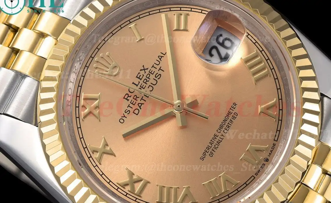 Datejust 126233 36mm Jub SS YG Rose Gold Dial GDF MY8215