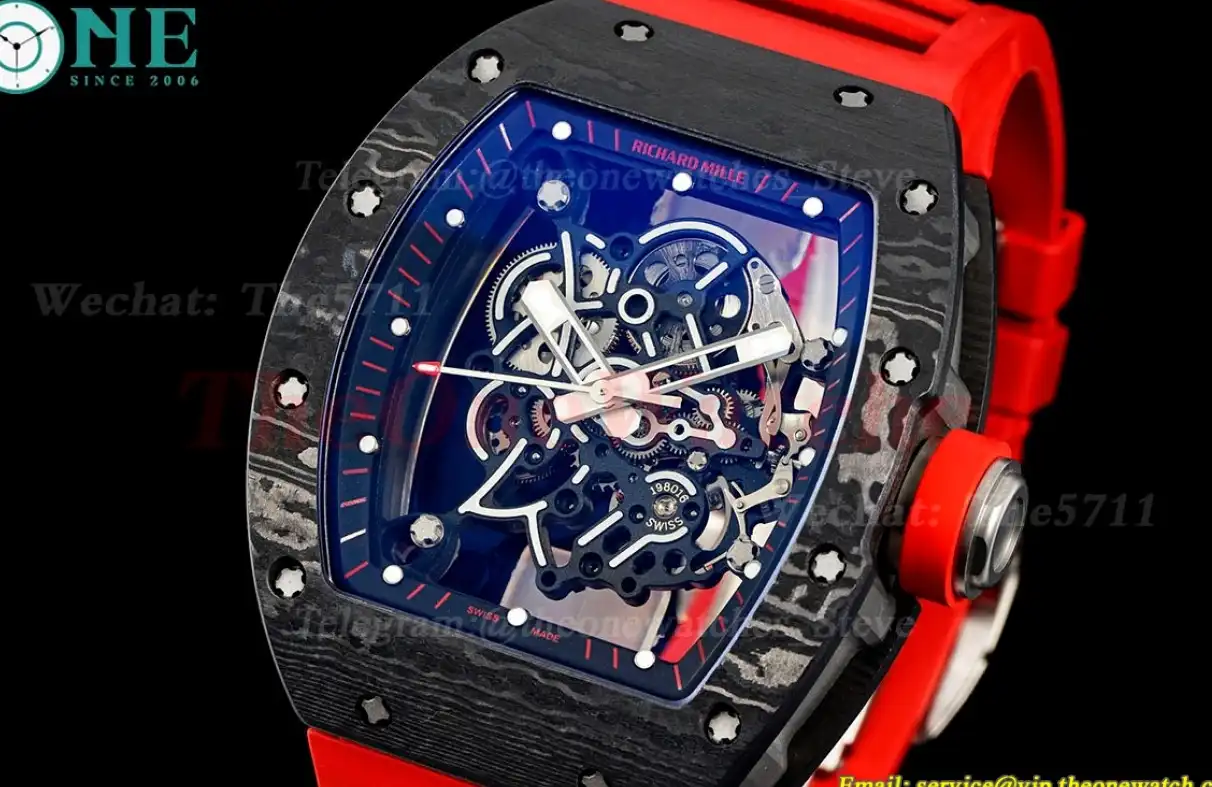 RM055 Red NTPT RU Skeleton Dial UOKF RMUL2 Super Clone