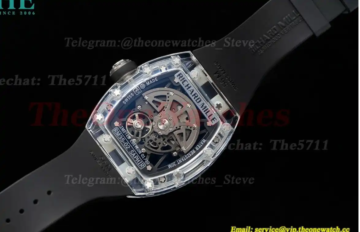 RM035-02 Skeleton Dial on Black Strap RMF RMAL1