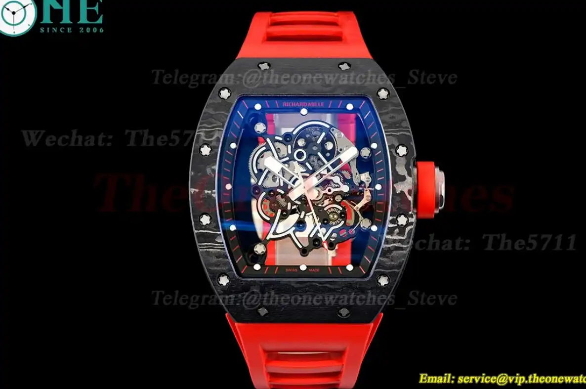 RM055 Red NTPT RU Skeleton Dial UOKF RMUL2 Super Clone