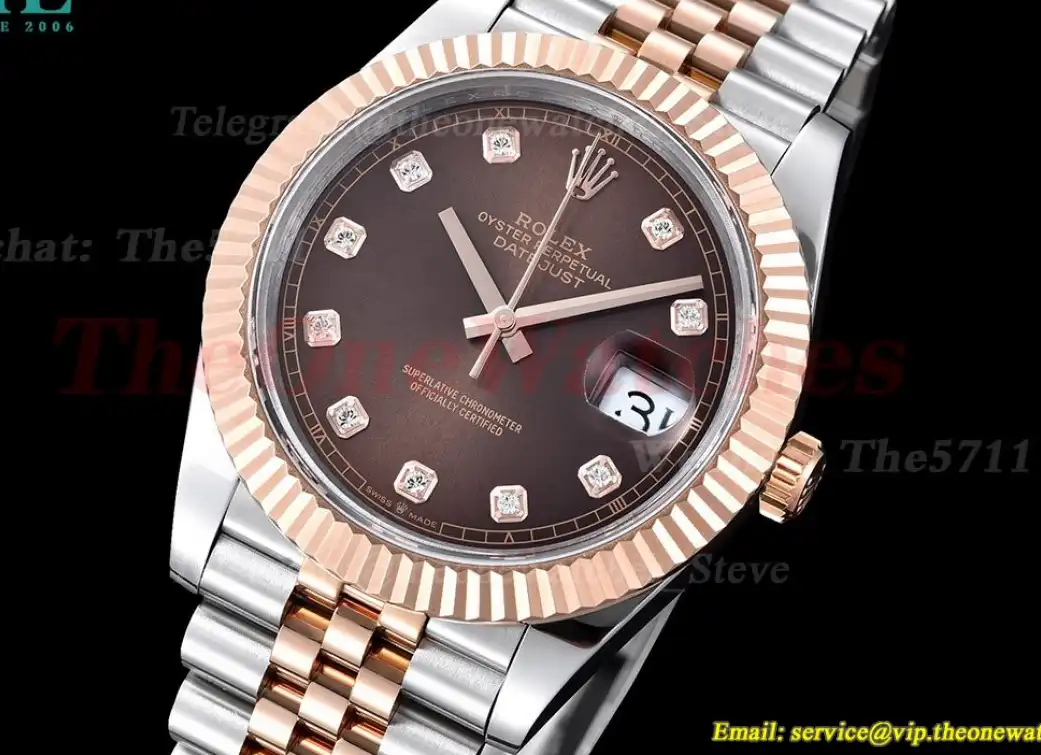 Datejust 126231 36mm Brown Dia SS RG GMF A2824