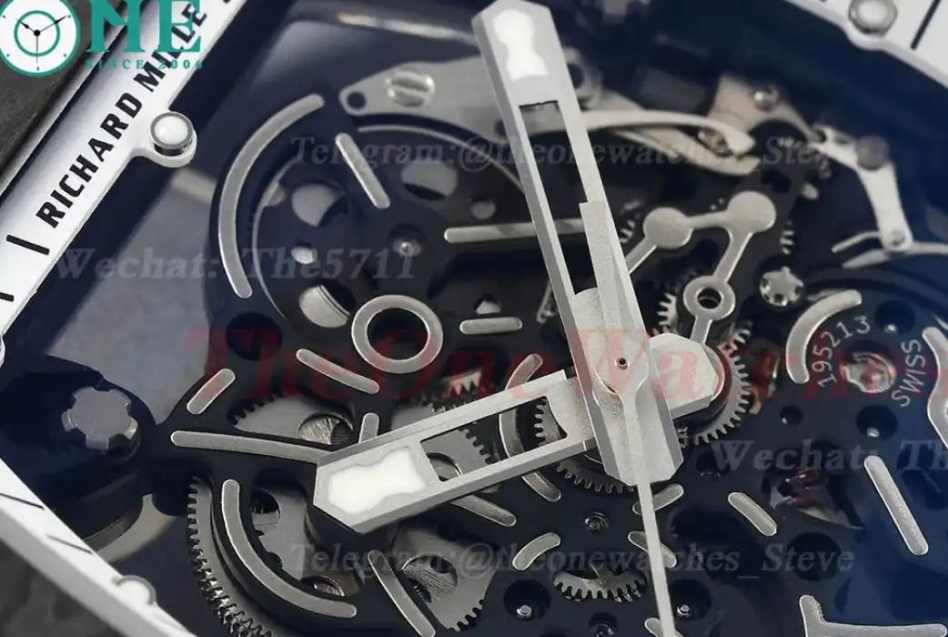 RM055 White NTPT RU Skeleton Dial APS RMUL2 Super Clone