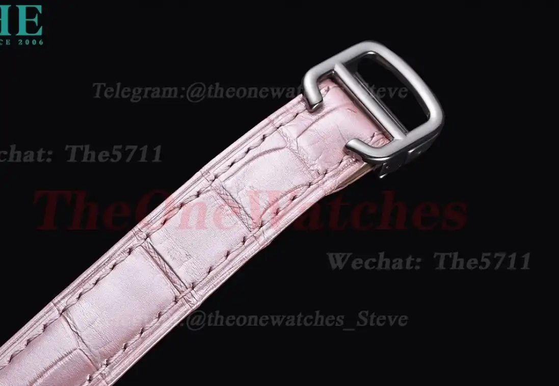 CLE De Cartier 31mm SS LE Diamond Bezel Pink Strap RXWF ETA2671