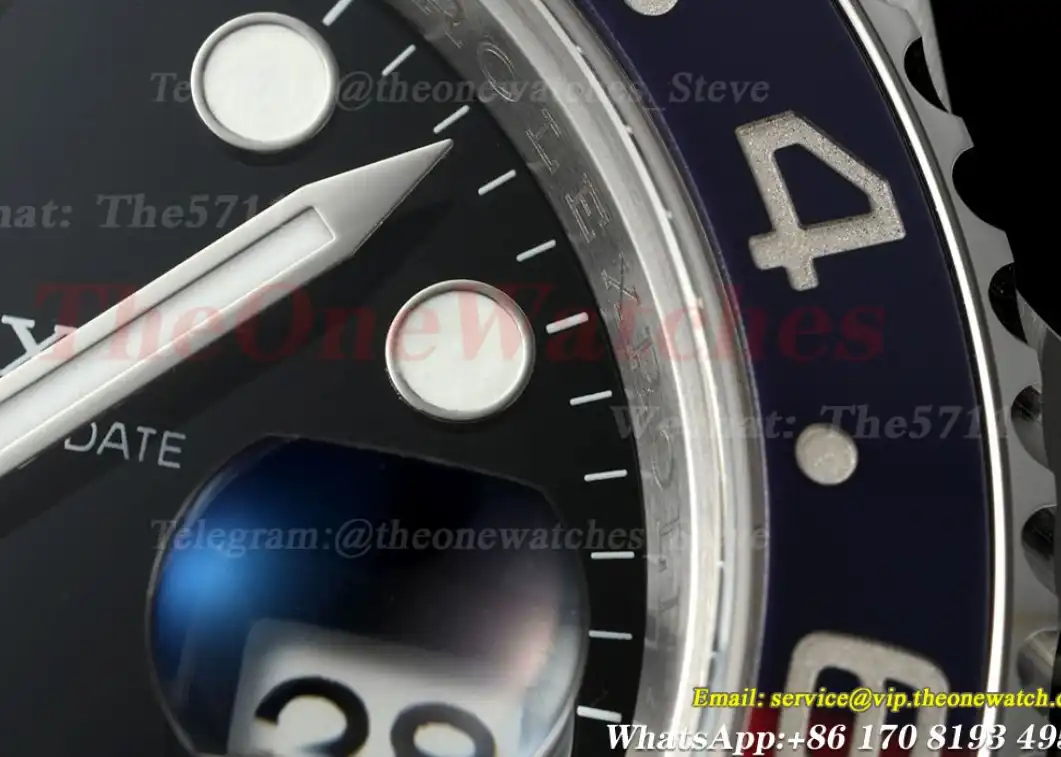 GMT Master II 126710 Pepsi Jub 40mm SS SS Black Dial THBF SH3285