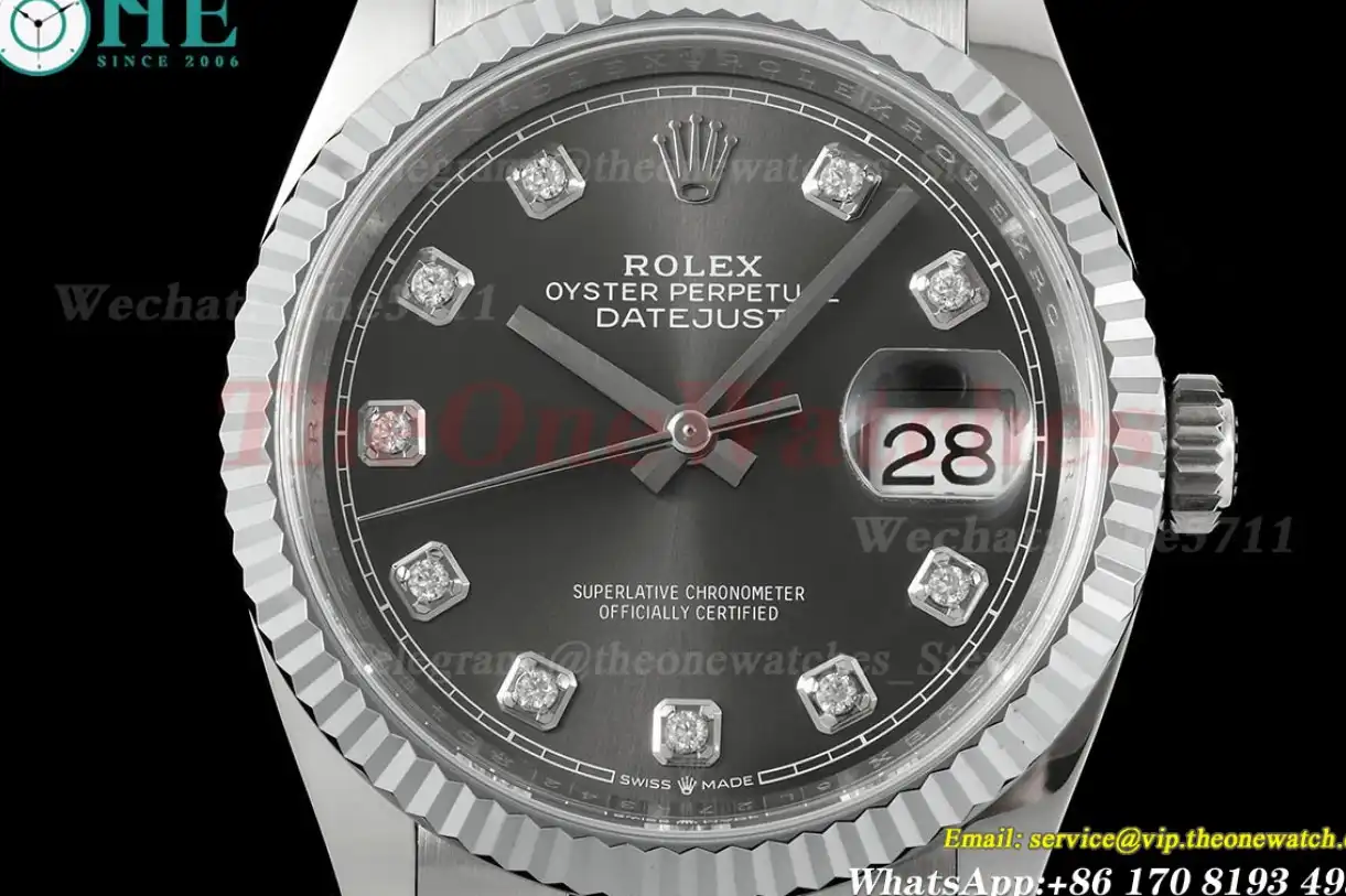 Datejust 126234 36mm Jub SS SS Grey Dia JQF VR3235