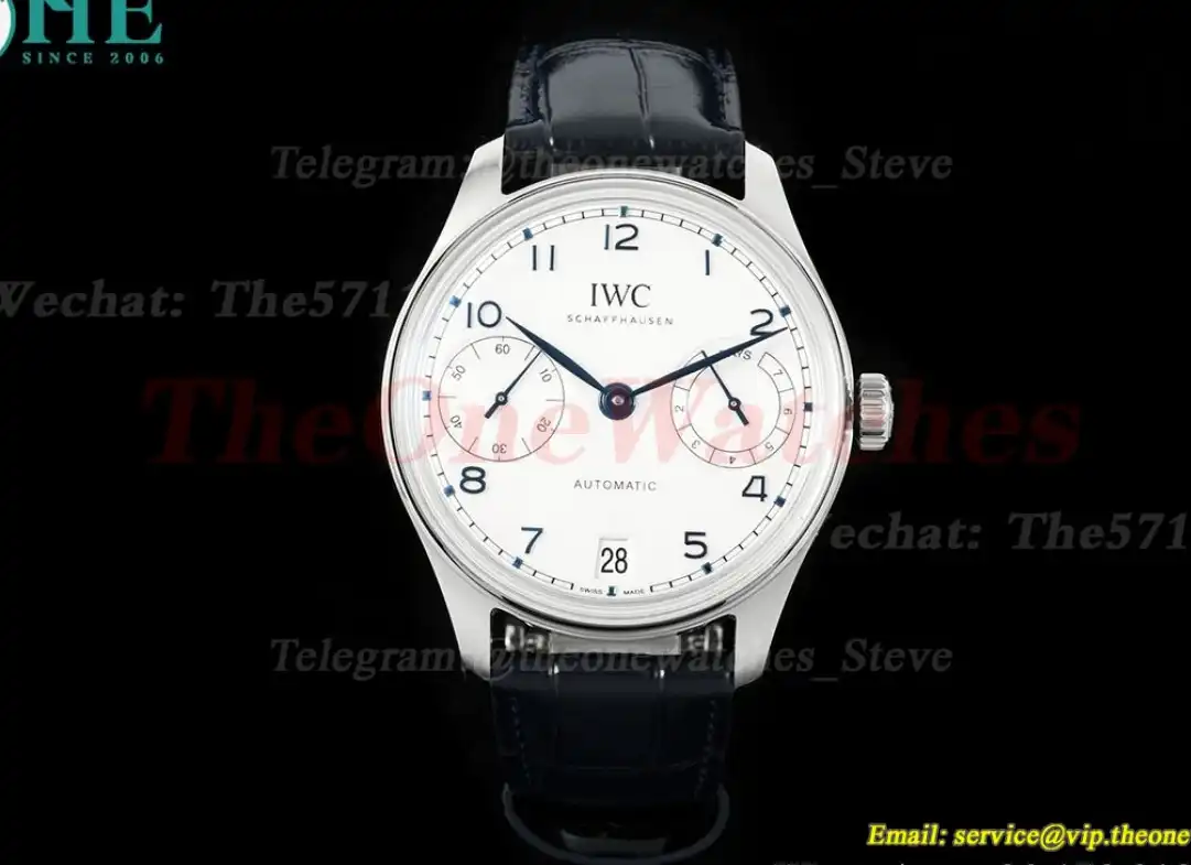 Portugieser 7 Days 2024 42mm SS LE White Blue APS A52010