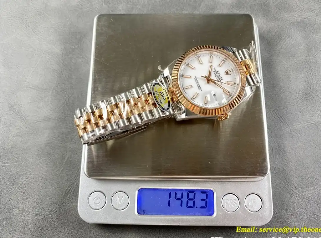 Datejust 126331 41mm Jub RG SS White Stk ARF SH3235(Tungsten Heavy Version)