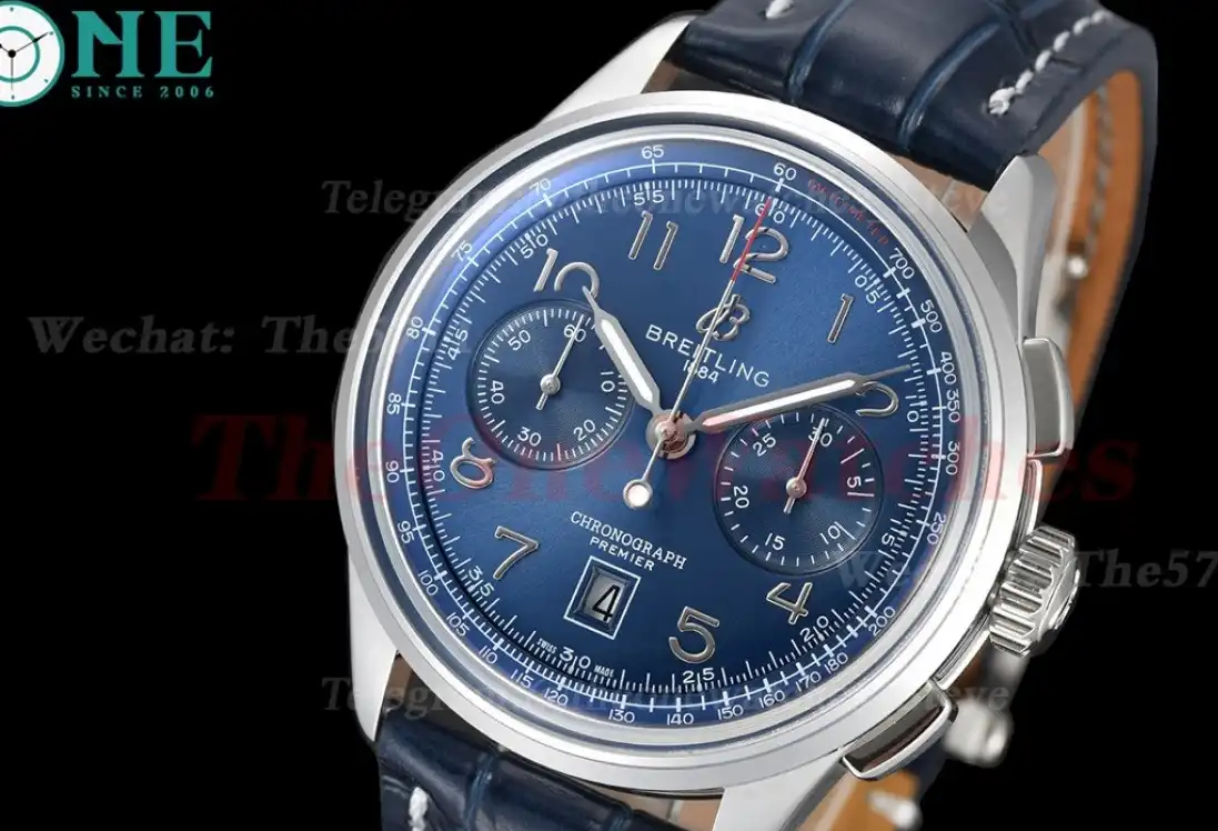 Premier B01 Chronograph 42mm SS LE Blue Dial BLSF V2 A7750 Mod