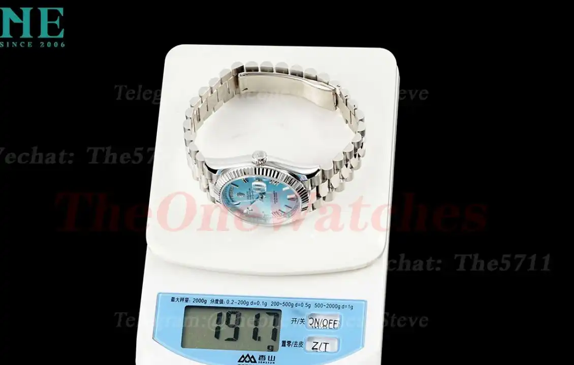 DayDate 228236 40mm SS SS Ice Blue Rmn KF VR3255(Gain Weight)