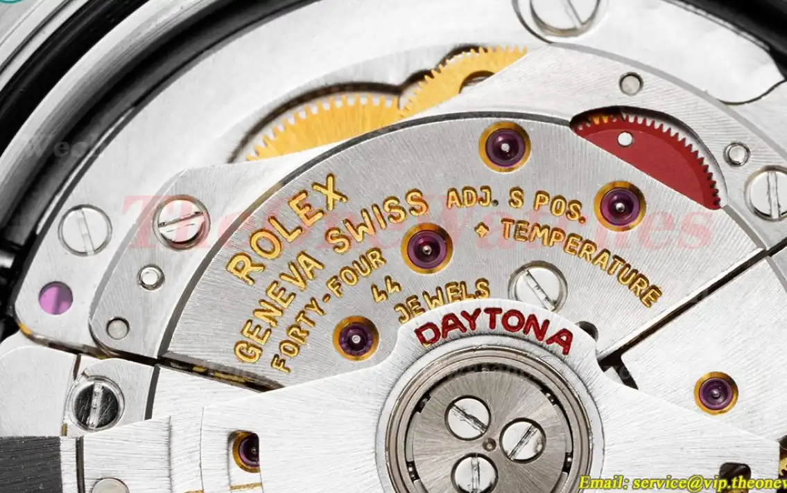 Daytona Tiger Dial with Platinum Wrapped On Oysterflex Strap Clean SA4130